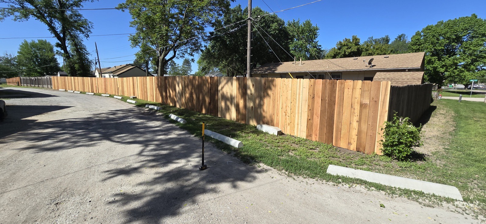 Backyard fence upgrade